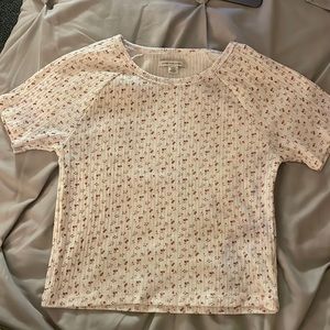 Floral American Eagle top